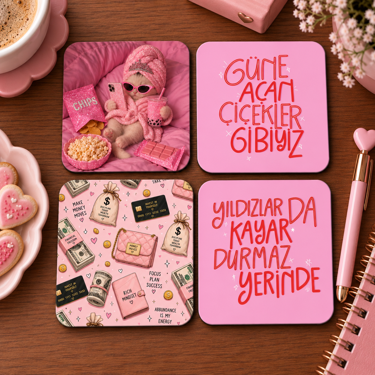 Dekoratif Bardak Altlıkları
