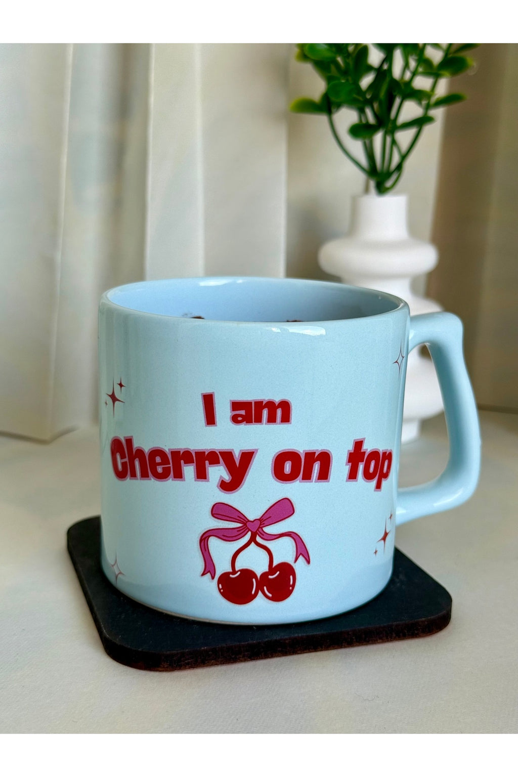 “Pastanın Üstündeki Kiraz Sensin!” 🍒 Cherry Kupa – Tatlı Hediye 💖