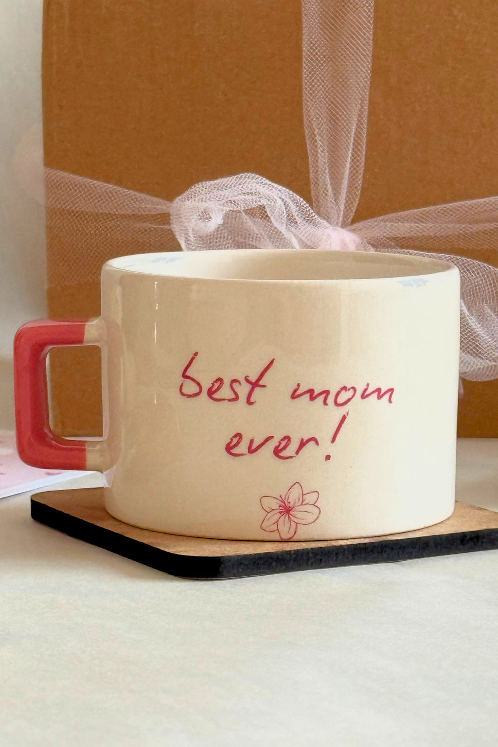 Anneye Hediye Best Mom Ever Kupa – Anneler Günü Özel Tasarım Kahve Kupası