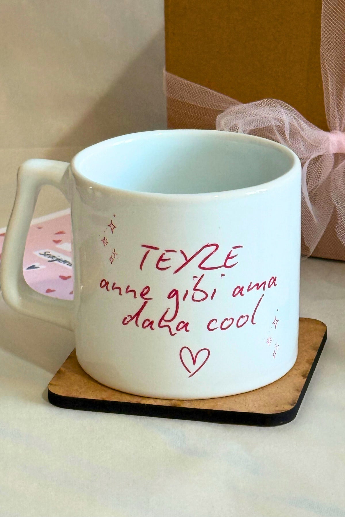 Teyzeyi Gülümseten Hediye 💕 Teyze Anne Gibi Ama Daha Cool Kupa Bardak  🔥