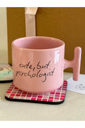 Cute But Psychologist Pembe Kupa – Psikologlara Tatlı & Şık Hediye 🧠💖