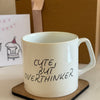 Cute But Overthinker Kupa – Ofise Tatlı & Minimal Hediye ☕💭