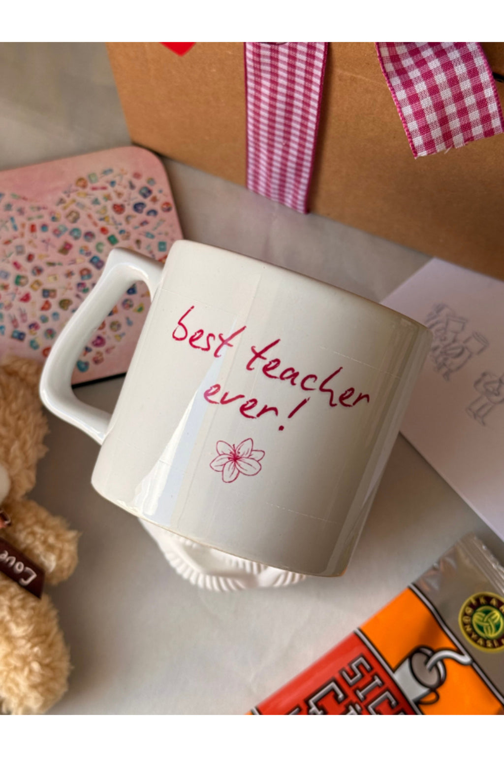 Öğretmenler Günü Özel Kupa – “Best Teacher Ever” Zarif Tasarım ☕✨