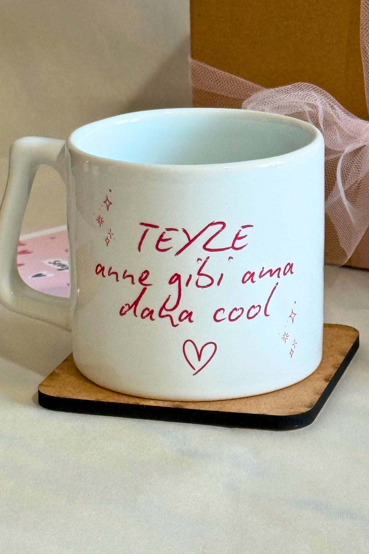 Teyzeyi Gülümseten Hediye 💕 Teyze Anne Gibi Ama Daha Cool Kupa Bardak  🔥