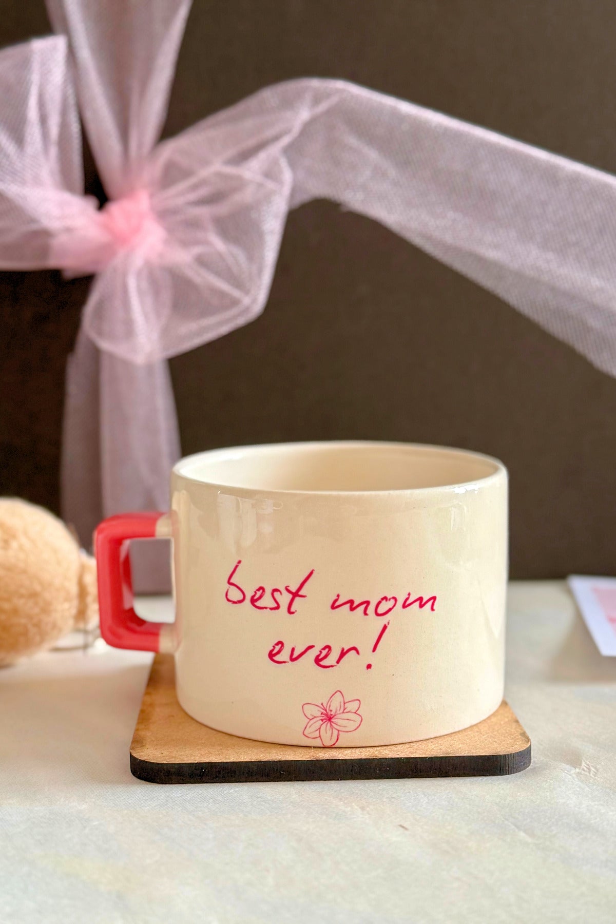 Anneye Hediye Best Mom Ever Kupa – Anneler Günü Özel Tasarım Kahve Kupası