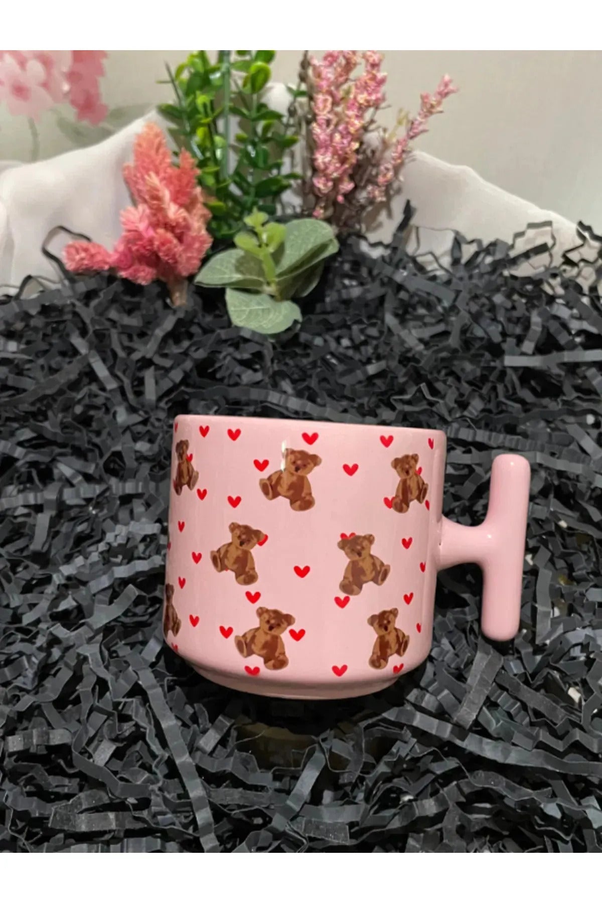 Sevimliliğin Zirvesi! Kalpli Ayıcık Kupa – Sevgiliye & Arkadaşa Hediye 💕
