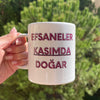 Efsaneler Kasımda Doğar Kupa Bardak - Kasım Doğum Günü Hediyesi, Seramik, 330 Ml, Hediye