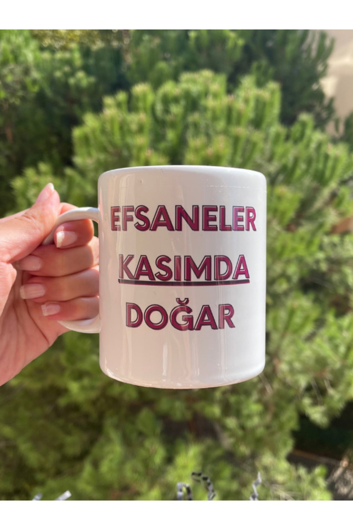 Efsaneler Kasımda Doğar Kupa Bardak - Kasım Doğum Günü Hediyesi, Seramik, 330 Ml, Hediye