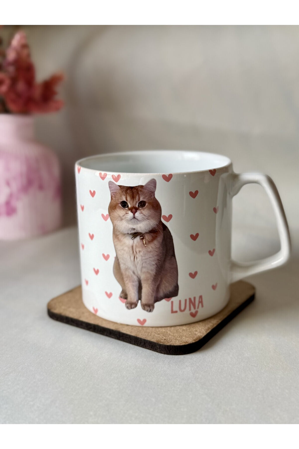 Kedi Severlere Özel Fotoğraflı Kupa – Kişiye Özel Tatlı Hediye 🐱💖