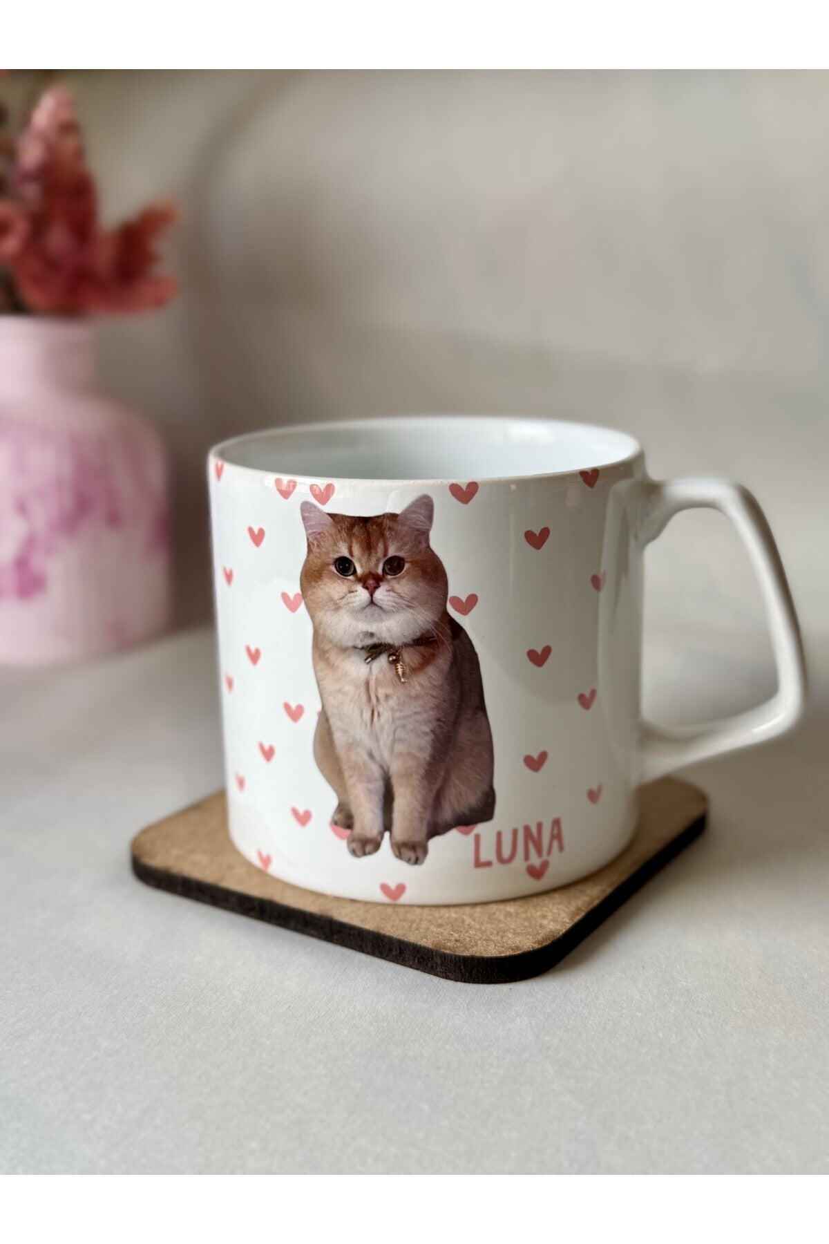 Kedi Severlere Özel Fotoğraflı Kupa – Kişiye Özel Tatlı Hediye 🐱💖