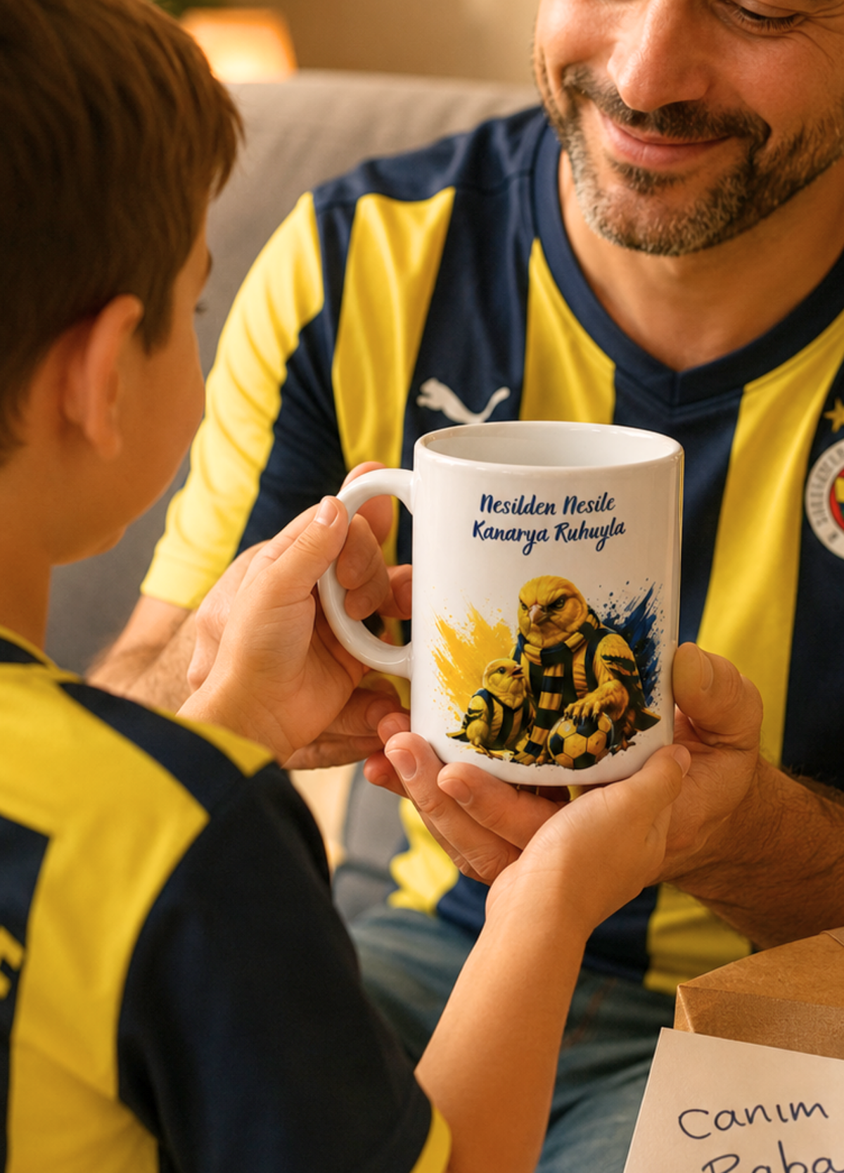 Babalar Günü İçin Fenerbahçe Temalı Taraftar Kupası / Fenerbahçeli Babaya Hediye