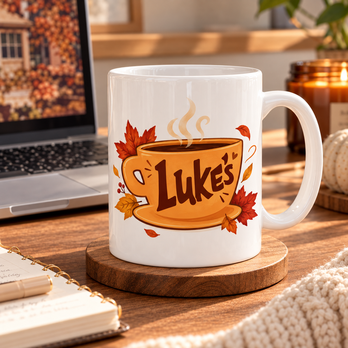Luke’s Kahve Kupa Bardak | Gilmore Girls Temalı Sonbahar Seramik Kupa