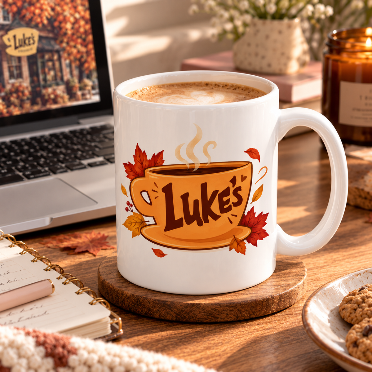 Luke’s Kahve Kupa Bardak | Gilmore Girls Temalı Sonbahar Seramik Kupa