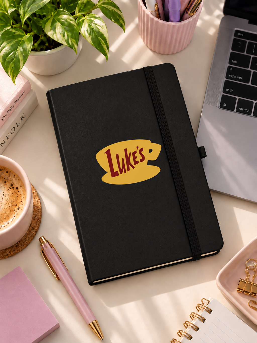 Gilmore Girls Luke’s Tarihsiz Ajanda | Siyah Lastikli Defter