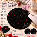Kişiye Özel İsimli Yuvarlak Mouse Pad 19,5 cm | GLOWOOW