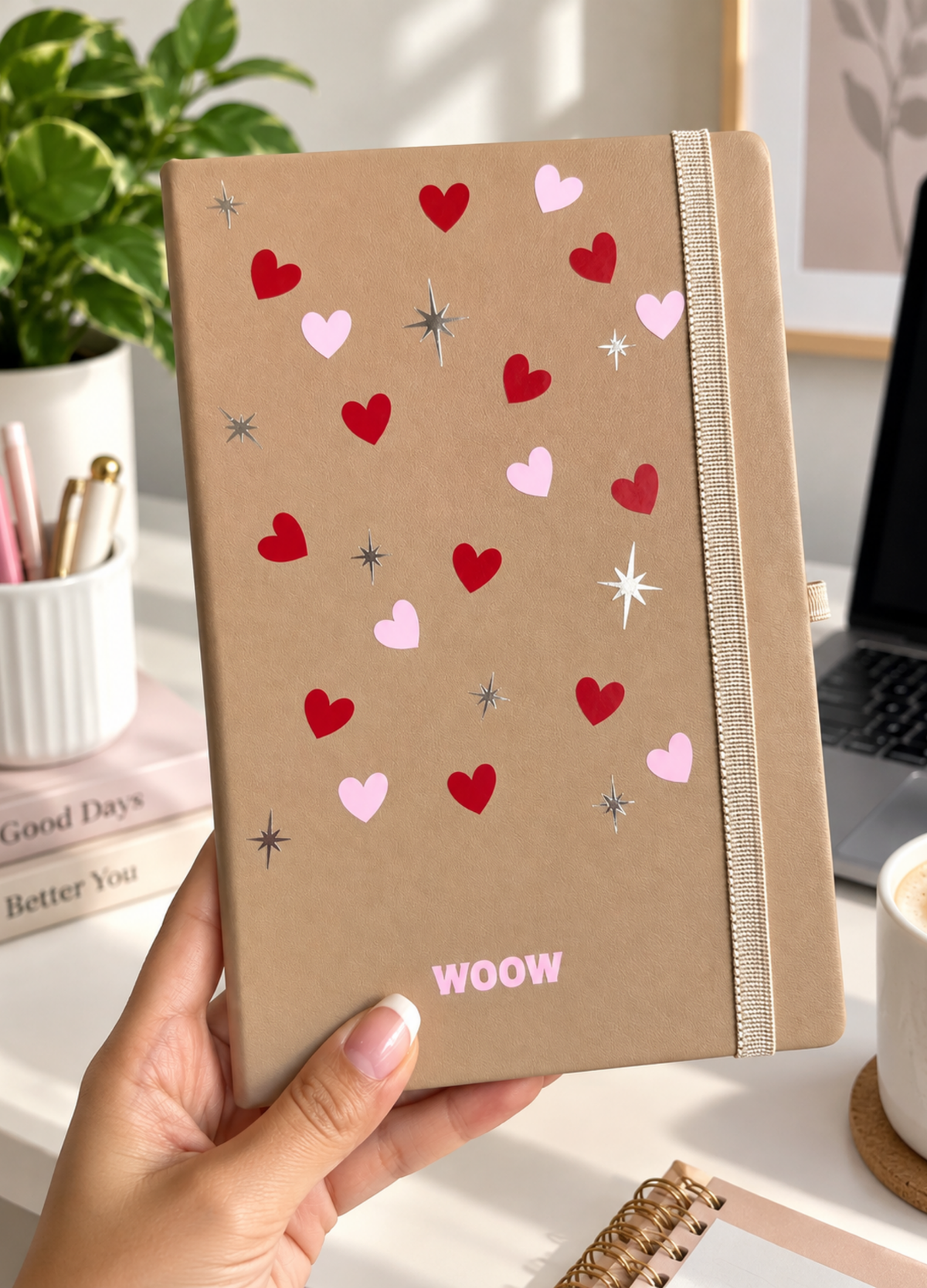 Kalpli Termo Deri Defter ✨ Lastikli Çizgili Not Defteri 📔 Şık Ajanda & Günlük 🎁