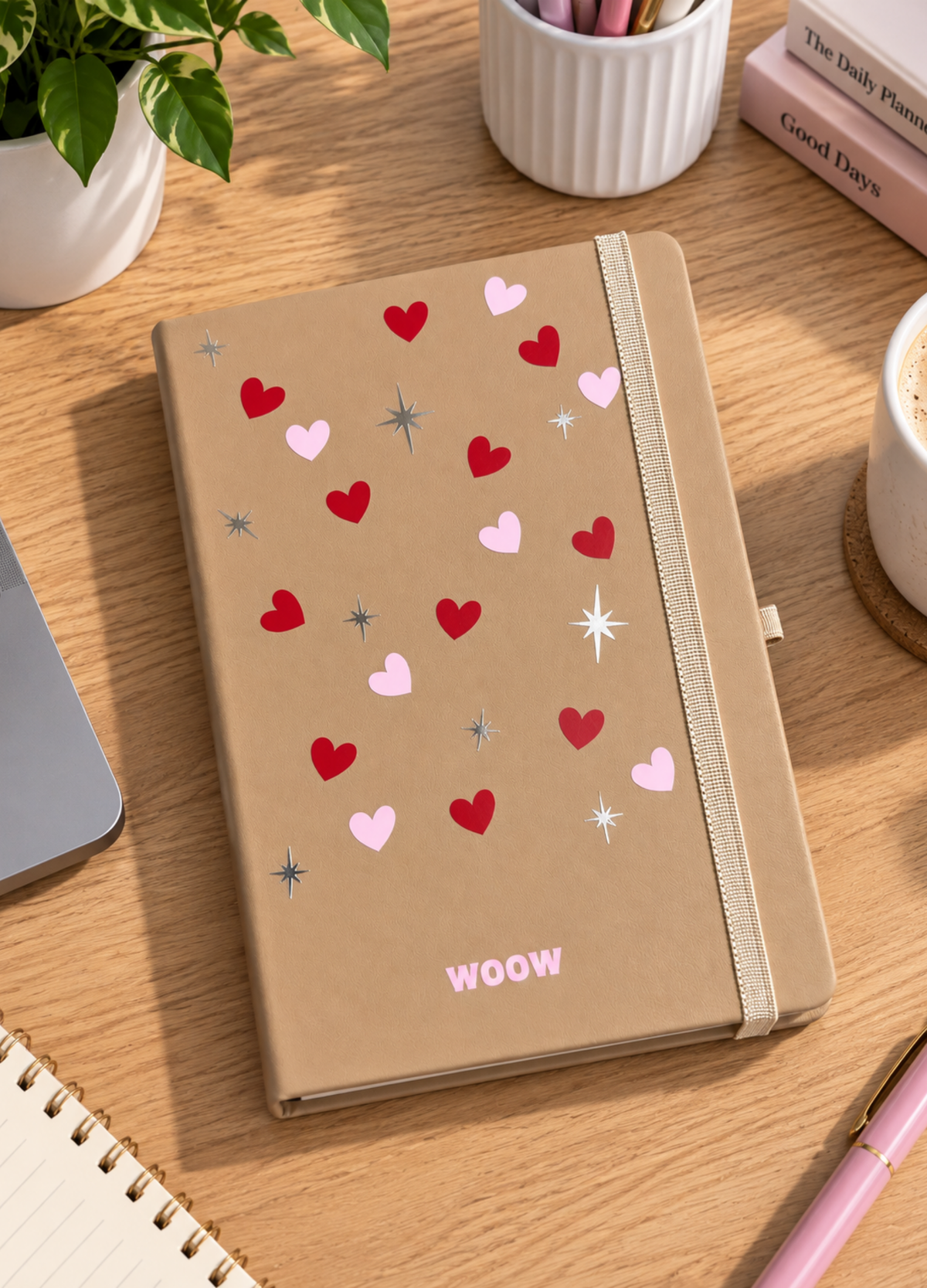 Kalpli Termo Deri Defter ✨ Lastikli Çizgili Not Defteri 📔 Şık Ajanda & Günlük 🎁
